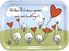 Herregud & Co bricka liten