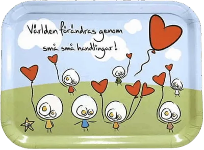 Herregud & Co bricka liten