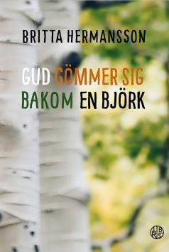 Bok Gud gömmer sig bakom en björk